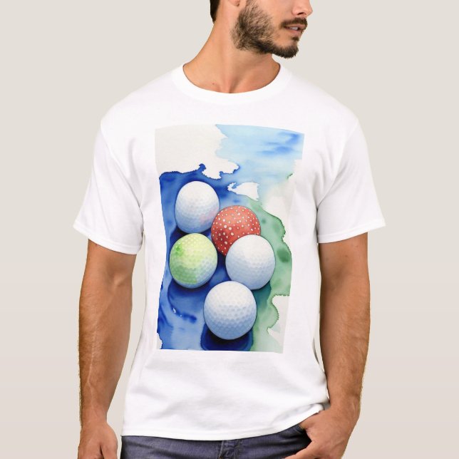 Camiseta Bolas de Golfe (Frente)