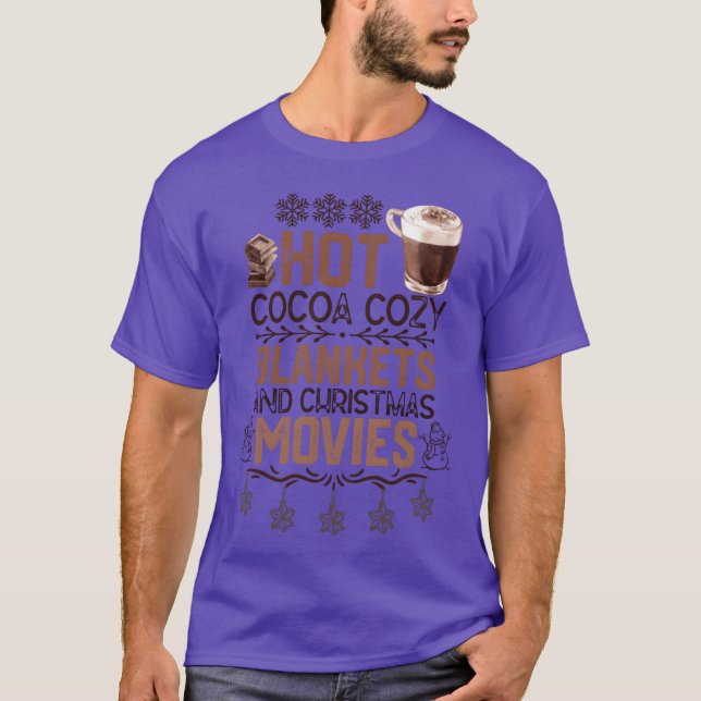 Camiseta Bolas de Natal de Cacau Quente (Frente)