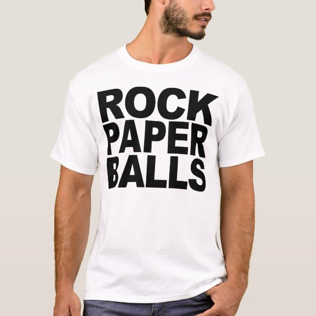 CAMISETA BOLAS DE PAPEL DA ROCHA (Frente)