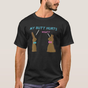 Camiseta Bolas de Páscoa de chocolate Meninas Meu Bumbum