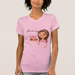 Camiseta Bolas de Taça Brunette Baker com T-Shirt Bakery