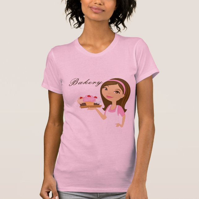 Camiseta Bolas de Taça Brunette Baker com T-Shirt Bakery (Frente)