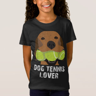 Camiseta Bolas de tênis para amantes de cães