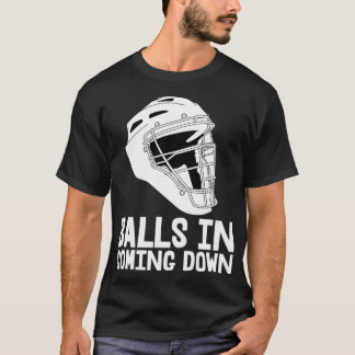 Camiseta Bolas em Descendo o apparell de baseball