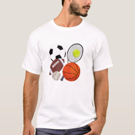 Camiseta Bolas Esportivas Atléticas
