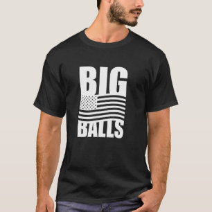 Camiseta Bolas Grandes Bandeira Americana Patriótica EUA