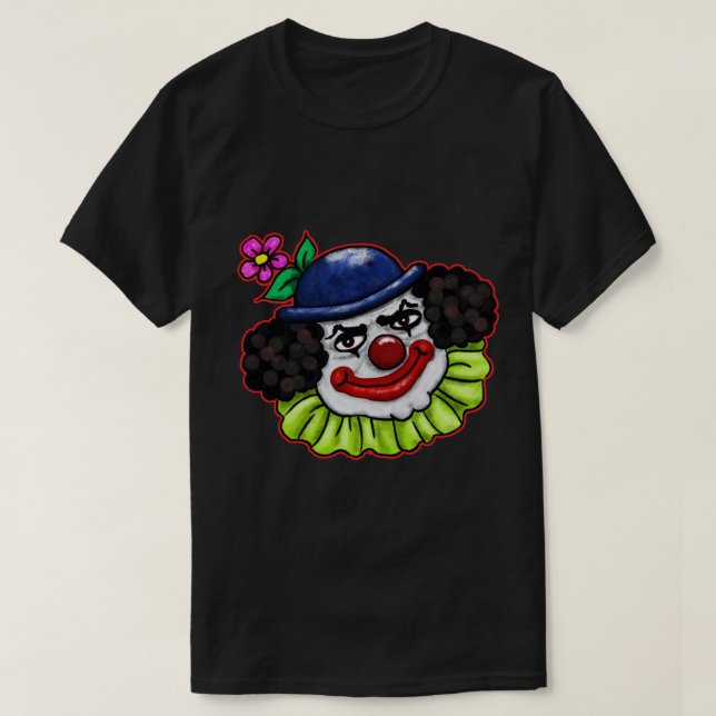 Camiseta Bolas o Palhaço Assustador | Diversão de Halloween (Frente do Design)