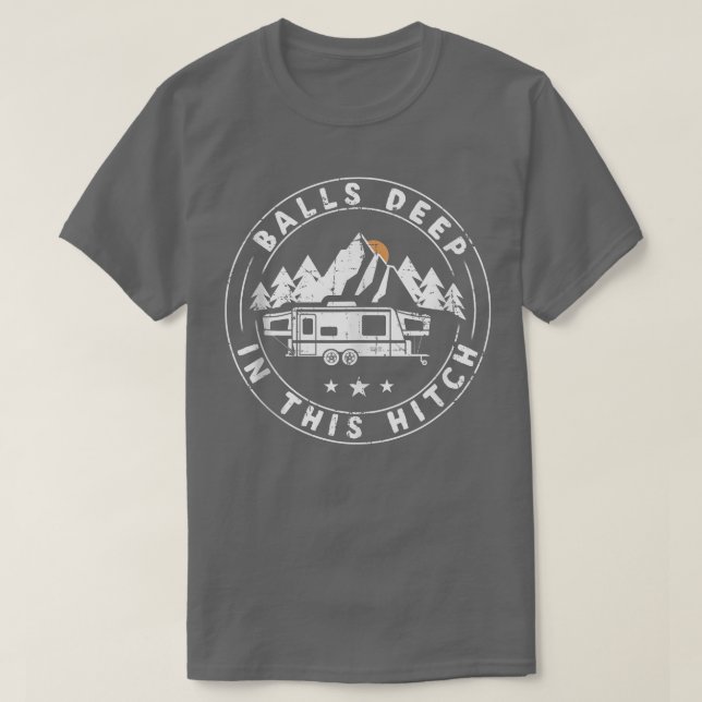 Camiseta Bolas Profundos Neste Acampamento Engraçado (Frente do Design)