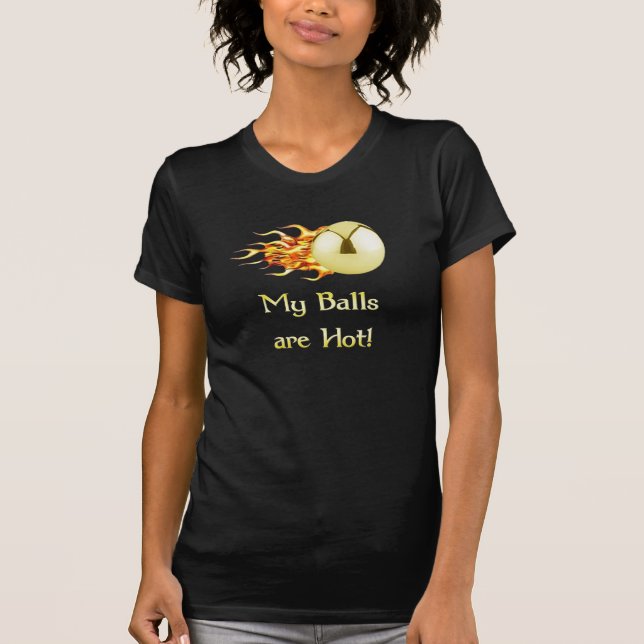 Camiseta Bolas quentes que ardem o Pinball (Frente)