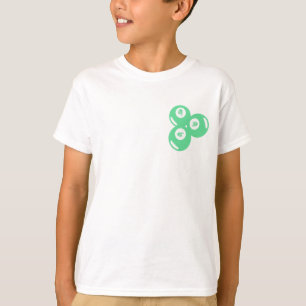 Camiseta Bolas Verde-azuladas Número da Sorte 9