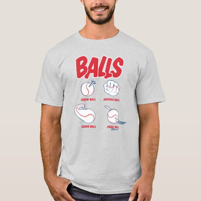 Camiseta BOLAS Vintage dos anos 80 (Frente)