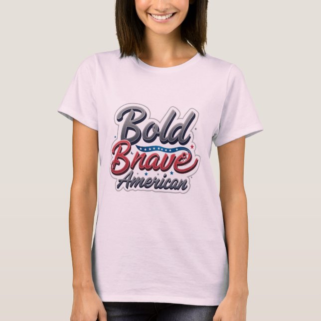 Camiseta Bold American Statement Tee (Frente)