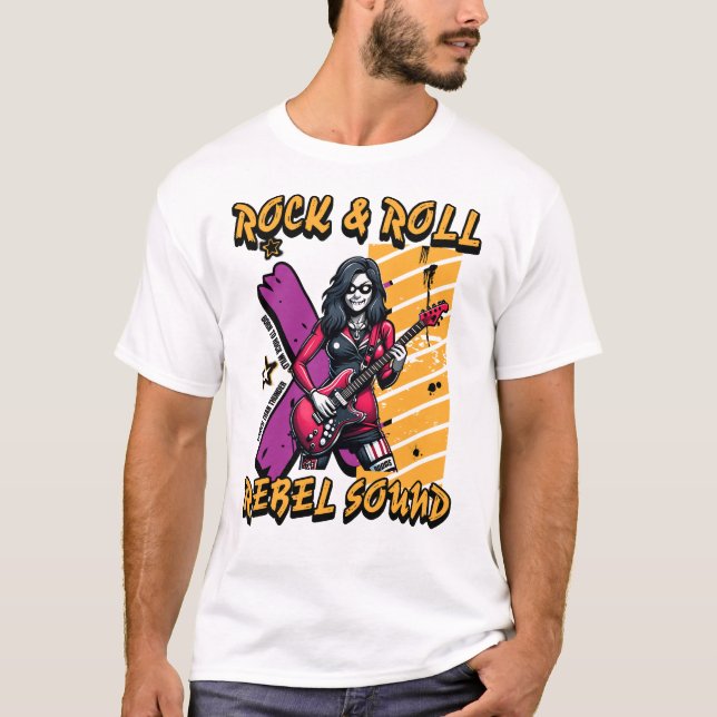 Camiseta Bold Artwork Design for Modern Rock Music Lovers (Frente)