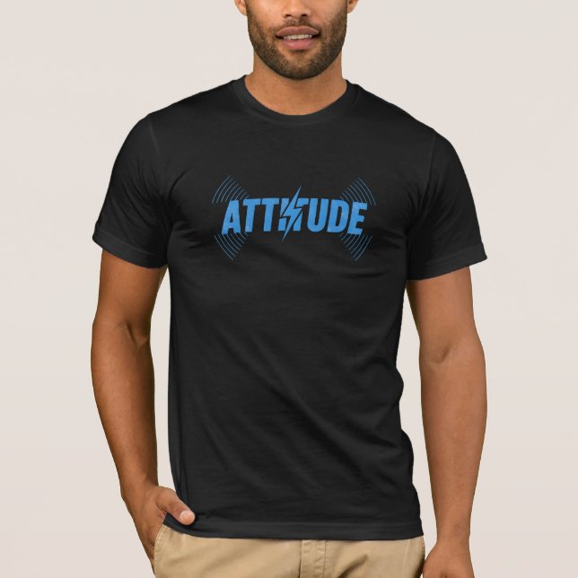 Camiseta Bold Attitude Lightning Bolt Statement T-Shirt  (Frente)