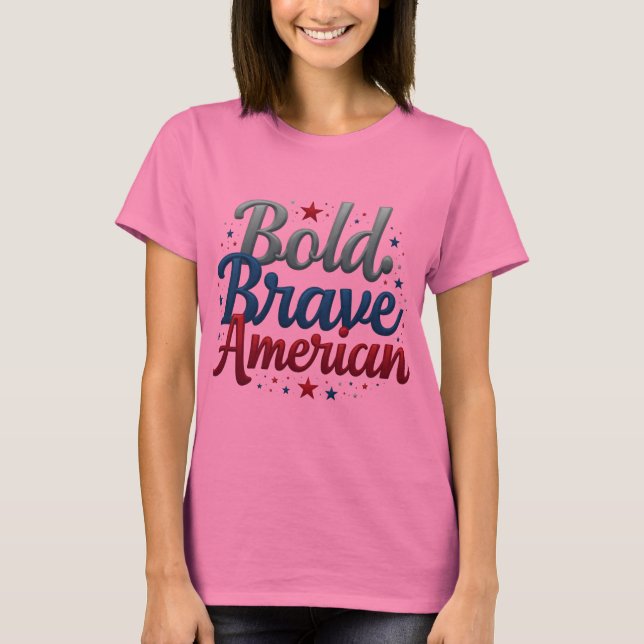 Camiseta Bold Brave American Tee (Frente)