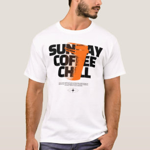 Camiseta Bold Brew Vibes – Minimalista de Café Preto e Lara