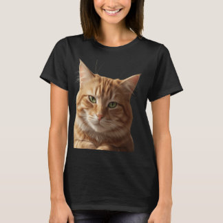 Camiseta Bold Cat Face T-Shirt – Fierce & Stylish