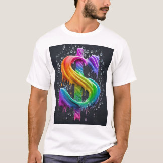Camiseta "Bold Dollar Symbol - Embrace Financial Flair"