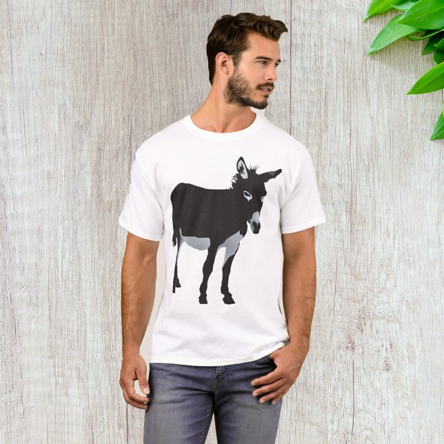 Camiseta Bold Donkey Silhouette Animal (Criador carregado)