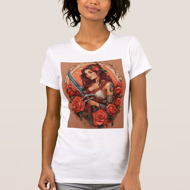 Camiseta "Bold & Eterno: American Traditional Tattoo Desi (Frente)