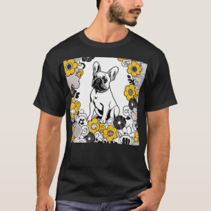 Camiseta Bold French Bulldog Pop Art Retrato
