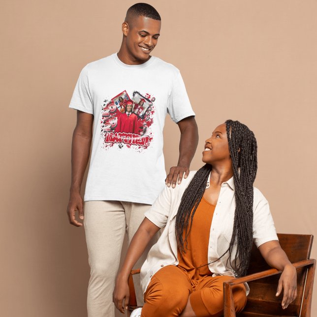 Camiseta Bold grad modern trendy graduation personalized (Criador carregado)