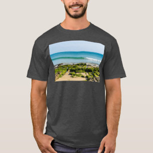 Camiseta Bold Green Seaweed Low Tide na Praia da Luz Dourad