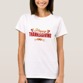 Camiseta Bold Happy Thanksgiving Design