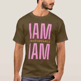 Camiseta Bold I Am Unix. Tshirt de Texto Imobilizável