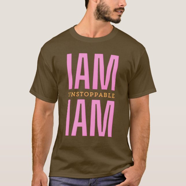 Camiseta Bold I Am Unix. Tshirt de Texto Imobilizável (Frente)