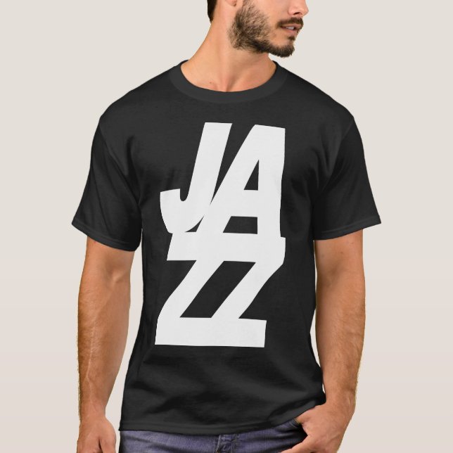 Camiseta Bold Jazz Music logo design (Frente)
