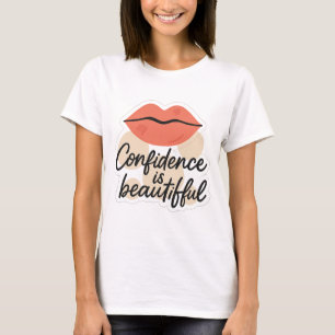 Camiseta Bold Lip Art com Vibes Positivas - Des Transparent