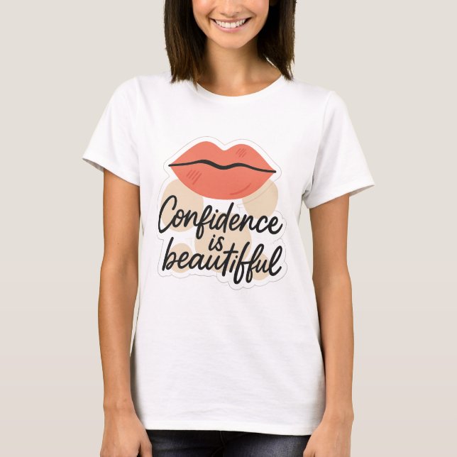 Camiseta Bold Lip Art com Vibes Positivas - Des Transparent (Frente)