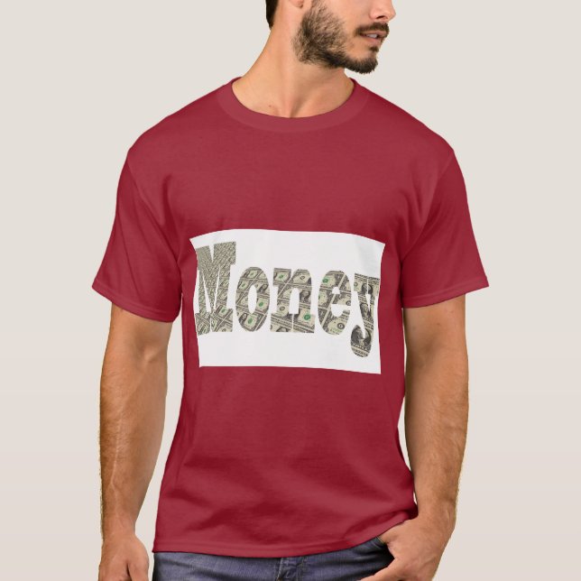 Camiseta Bold Money Print T-Shirt for Trendsetters (Frente)
