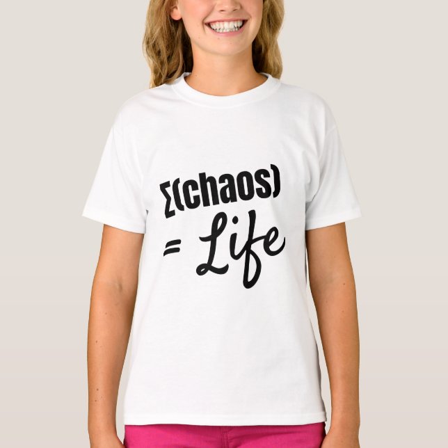 Camiseta Bold Philosophical Math-Inspired Quote T-Shirt (Frente)