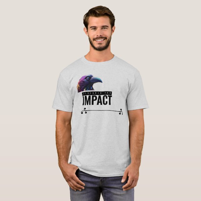 Camiseta Bold Raven “Prepare for Impact”  T-Shirt –  (Frente Completa)