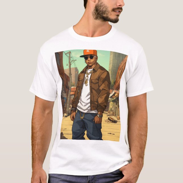 Camiseta "Bold & Ready: T-Shirts Na moda para todos os rapa (Frente)