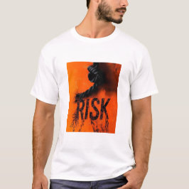 Camiseta Bold "RISK" Graphic with Rope — Motivational Distr