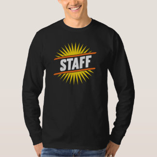 Camiseta Bold STAFF Sunburst Graphic for Events, Shops & Te