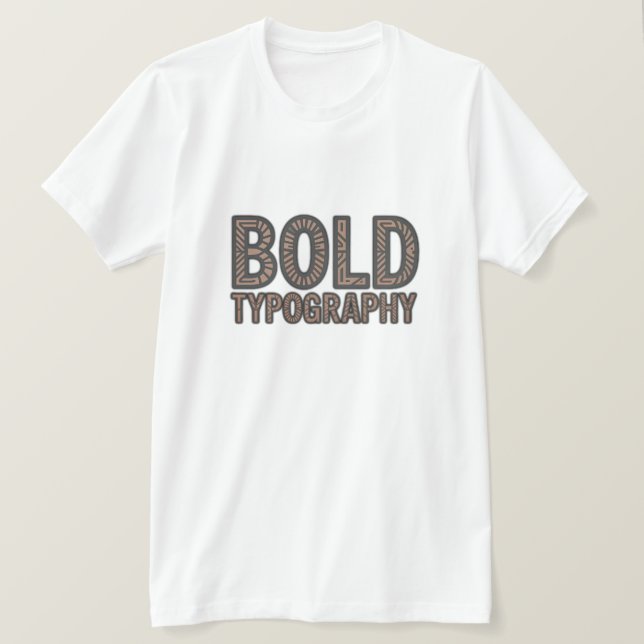 Camiseta Bold Typography Long Sleeve Shirt – Minimalist Tri (Frente do Design)