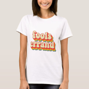 Camiseta Bold Vintage "Fools Errand" Graphic Impressão nº 2