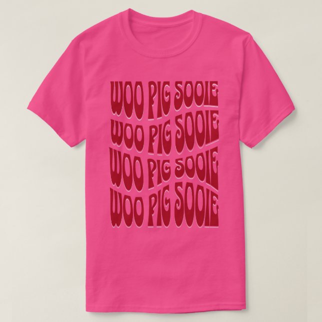 Camiseta Bold Woo Pig Sooie (Frente do Design)