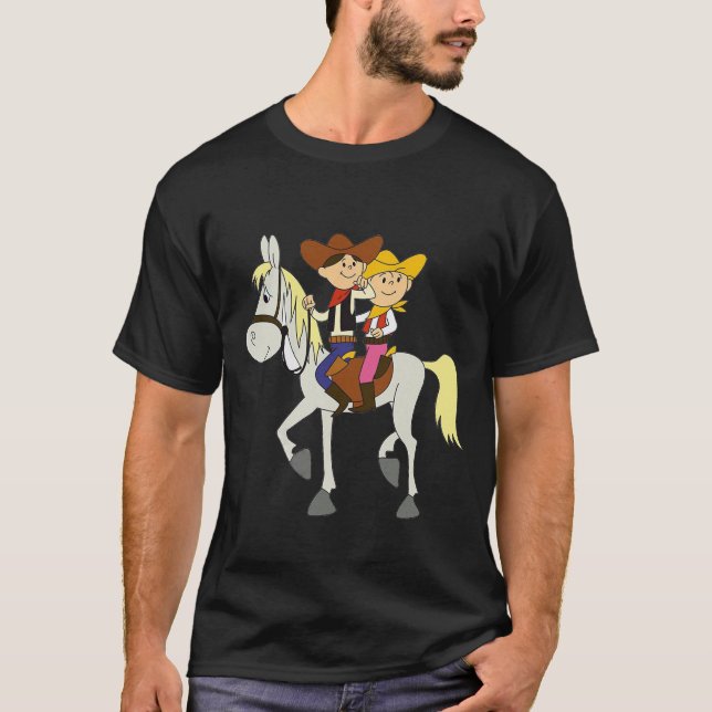 Camiseta Bolek I Lolek Cowboys CARTOON MEME ANIME (Frente)