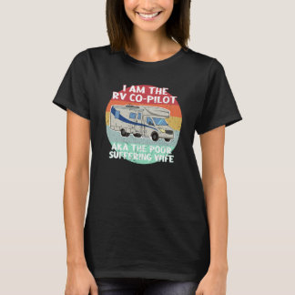 Camiseta Boletim do Piloto Automóvel Funny RV para a Mulher