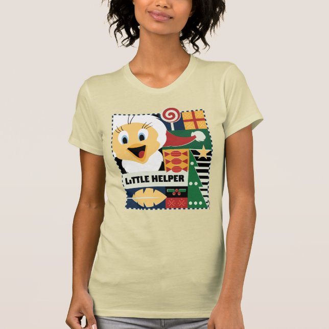Camiseta BOLETIM™ TWEETY™ - Pequeno Auxiliar (Frente)