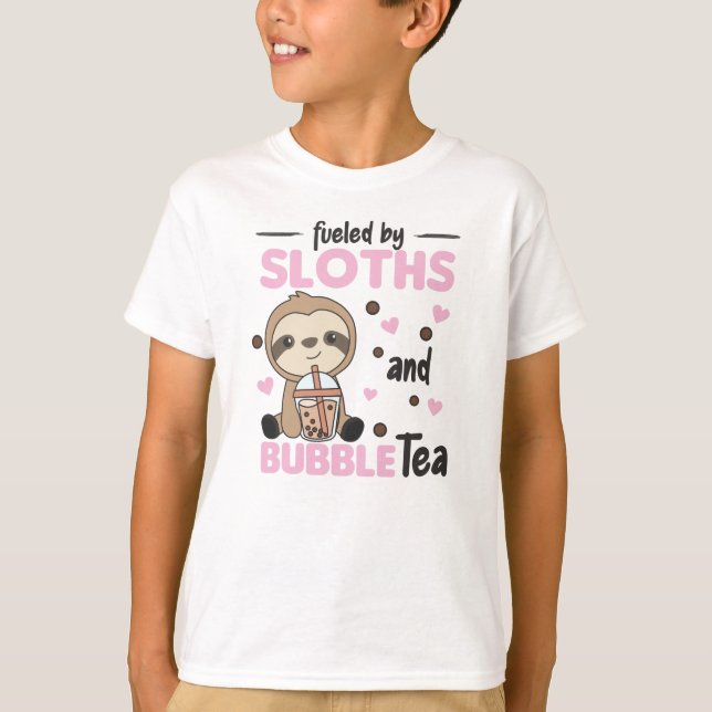 Camiseta Bolha Chá K-Pop Chocolate Doce Animais Doce (Frente)