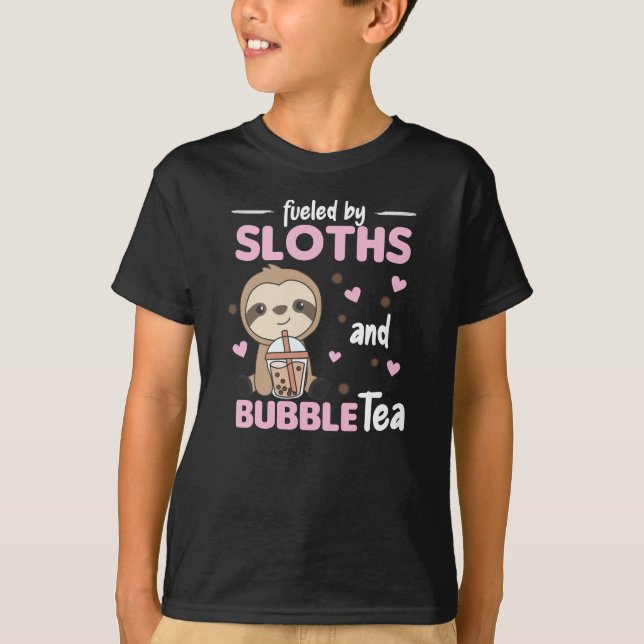 Camiseta Bolha Chá K-Pop Chocolate Doce Animais Doce (Frente)