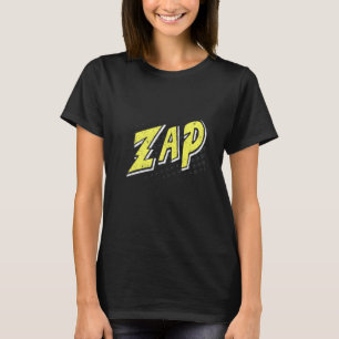 Camiseta Bolha de Ação de Whap do Efeito Sonoro do Livro Qu