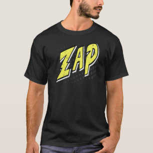 Camiseta Bolha de Ação de Whap do Efeito Sonoro do Livro Qu