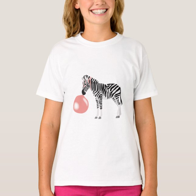 Camiseta Bolha de Bocha de Goma Zebra (Frente)